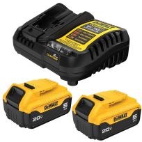 DEWALT 20V MAX 5 AH Starter Kit, DCB205C-2C