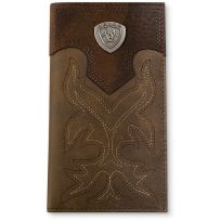 Ariat® Leather Rodeo Wallet, A3510844, Medium Brown