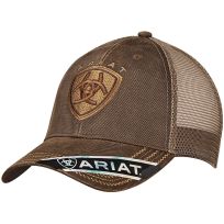 Ariat® Oilskin Mesh-Back Velcro Closure Cap, 1515602