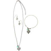 Blazin Roxx Cactus & Turquoise Jewelry Set, 29162