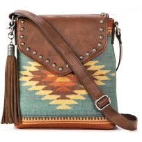Nocona Belt Zapotec Messenger Bag, N7531902