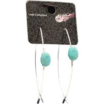 Blazin Roxx Turquoise Stone Earrings, 30918