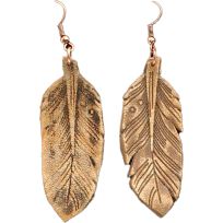 Blazin Roxx French Hook Feather Earrings, 30951
