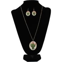 SILVER STRIKE Cactus Necklace Set, D4500103