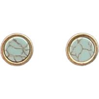 SILVER STRIKE Turquoise Inlay Earrings, DE361TQ