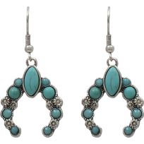 SILVER STRIKE Turquoise & Silver Earrings, DE0506SBTQ