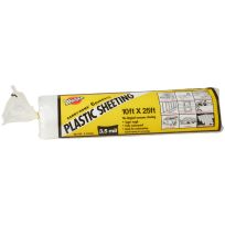 Warp's® Carry-Home® Coverall® Plastic Sheeting, 3.5 Mil, 35CH10-C, Clear, 10 FT x 25 FT