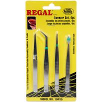 Toolcache REGAL® Tweezer Set, 4-Piece, 19435