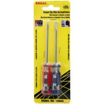 Toolcache REGAL® Pocket Clip Screwdrver Set, 2-Piece, 19665