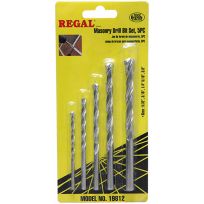 Toolcache REGAL® Masonry Bit Set, 5-Piece, 19812