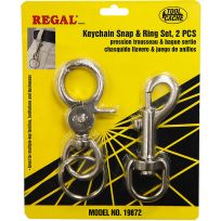 Toolcache REGAL® Keychain Snap and Snap Ring Set, 2-Piece, 19872