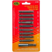 Toolcache Long Power Bit Set, 10-Piece, 51167