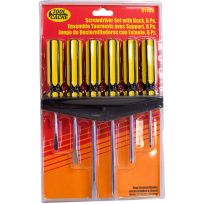 Toolcache Screwdriver Set with Rack, 6-Piece, 51185