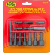 Toolcache Power Nutdriver & Bit Kit, 13-Piece, 51338