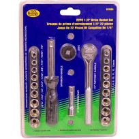 Toolcache 1/4" Socket Set with Ratchet, 51604