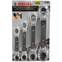 Toolcache REGAL® Off-Set Ratcheting Box Wrench Set, 4-Piece, 67307