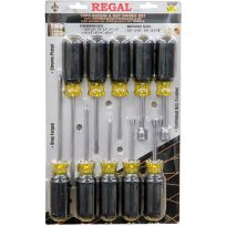 Toolcache REGAL® Screw/Nut Driver Set, 10-Piece, 67348