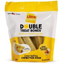 Ultra Chewy® Double Treat Bones, Chicken, 8-Count, 8030, 22.4 OZ