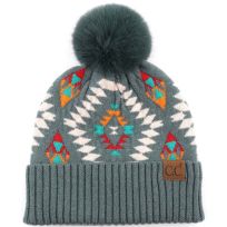 C.C.® Women's Aztec Print Beanie