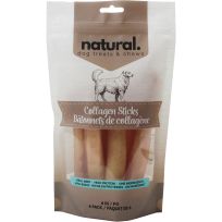 Natural 6" Beef Collagen Sticks, 6-Pack, 06-006348