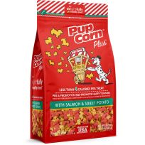 Pupcorn Plus With Salmon & Sweet Potato Flavor  Dog Treats, 01180900, 24 OZ
