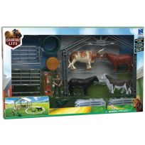 New Ray Country Life Deluxe Cattle Ranch Set, SS-05135
