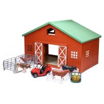 New Ray Country Life Large Cattle Barn Play Set, SS-05175A
