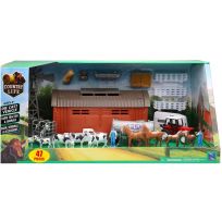 New Ray Country Life Deluxe Machine Shed Play Set, SS-05306G