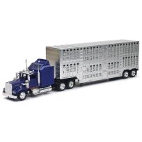 New Ray Long Haul Series Chrome Cattle Hauler, 15243B