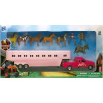 New Ray Country Life Pick-Up & Trailer Set, SS-15395