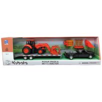 New Ray Kubota Pick-Up & Trailer Set, SS-33186