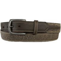 Twisted X Double Stitched Leather with Brown Billet Belt