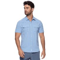 Threadgrit™ Men's Kenneth UPF Performance Short Sleeve Western Shirt