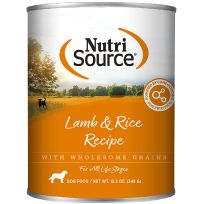 Nutri Source Lamb & Rice Formula Dog Food, 009-352-03, 12.3 OZ Can