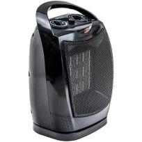 Comfort Zone Oscillating Ceramic Space Heater, CZ12815, Black