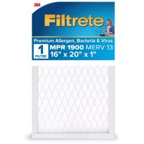 3M™ Filtrete™ Ultimate Allergen Reduction Filter, UA00-4, 16 IN x 20 IN x 1 IN