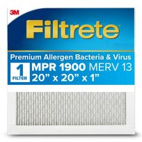 3M™ Filtrete™ High Performance Air Filter, 1900 MPR, UA02-4, 20 IN x 20 IN x 1 IN