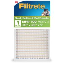 3M™ Filtrete™ Electrostatic Air Filter, 700 MPR, 703-4, 20 IN x 25 IN x 1 IN
