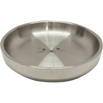 IndiPets™ Stainless Steel Double Wall Insulated Cat Tray, 800587