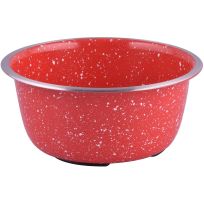 IndiPets™ Stainless Steel Camping Pet Bowls, 800646, Red, 118 OZ