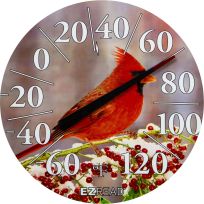 EZREAD™ Large Dial Thermometer, Winter Cardinal, 840-1225, White, 12.5 IN