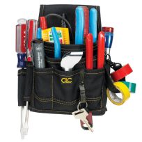 CLC® 9 Pocket Electrical & Maintenance Pouch, 1503, Black, Small