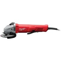 Milwaukee Tool 11 Amp Corded Small Angle Grinder with Lock-On Paddle Switch, 6142-30, 4-1/2 IN