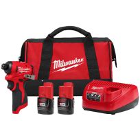 Milwaukee Tool M12™ Subcompact Brushless Hex Impact Driver Kit, 3450-22, 1/4 IN