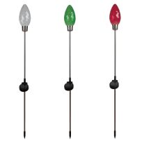 MOONRAYS® Solar Christmas Bulb Stick Lights with Microdot LED, 17480