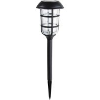 MOONRAYS® Solar Glass & Plastic Stake Light with Bubble Lens, 26792, Black