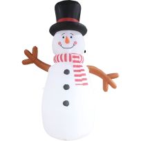 A Holiday Company Inflatable Snowman with Red Scarf, 70000016, 12 FT