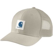 Carhartt RUGGED FLEX® Twill Mesh-Back Logo Patch Cap, 105216-EC0, Cobblestone, One Size Fits Most