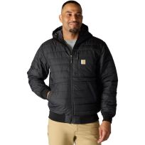 Carhartt Men's RAIN DEFENDER® RELAXED FIT LIGHTWEIGHT INSULATED HOODED JACKET - 3 WARMEST RATING