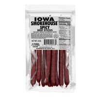 IOWA SMOKEHOUSE® Beef Sticks Spicy, IS-BSS, 8 OZ